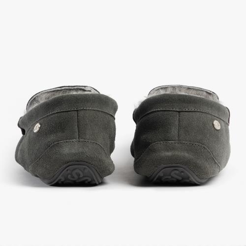 Mens Quentin Sheepskin Slipper Granite Extra Image 6